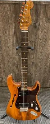 Fender Custom Shop - Artisan Dual P90 Koa Stratocaster NOS, Rosewood Fingerboard - Aged Natural 2