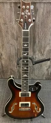 PRS Guitars - SE Hollow Body II Electric Guitar with Case - Black and Gold Burst 3