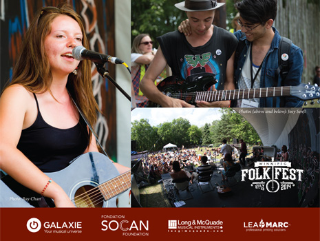 Join the Galaxie Young Performers Program at the Winnipeg Folk Festival!