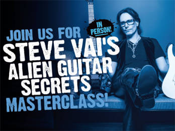 Join us for STEVE VAI's ALIEN GUITAR SECRETS MASTERCLASS! - Various Locations