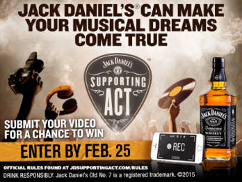 Long & McQuade is an Official Partner of Jack Daniel's Supporting Act Contest!