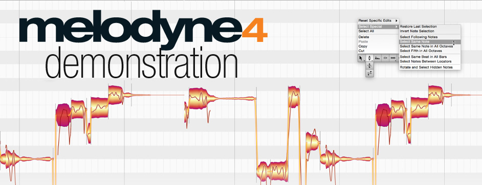 Learn more about Melodyne 4 - Various Locations