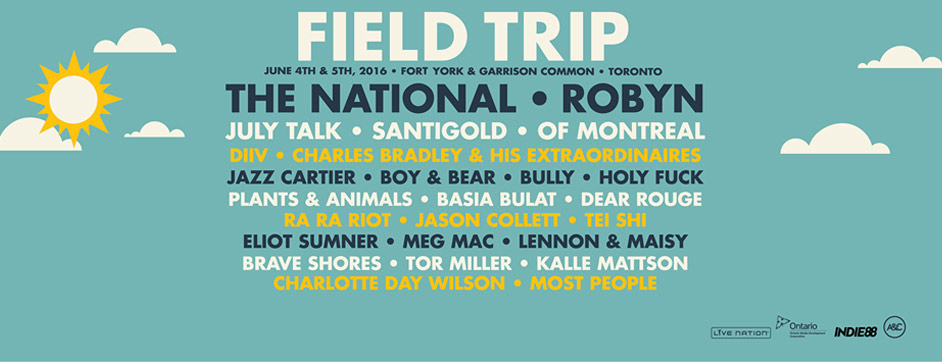Win Tickets to the 2016 Field Trip Music & Arts Festival - Toronto, ON
