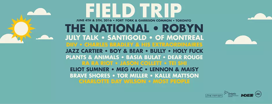 Win Tickets to the 2016 Field Trip Music & Arts Festival - Toronto, ON