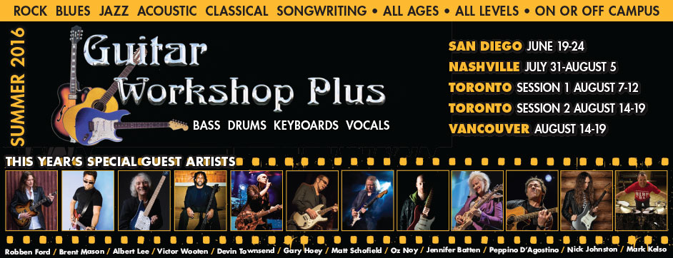 Save & Win with Guitar Workshop Plus! - Toronto, ON, Vancouver, BC
