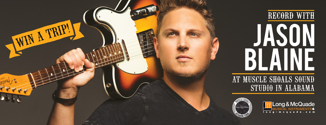 Win with Jason Blaine And Record at Muscle Shoals Studio in Alabama!