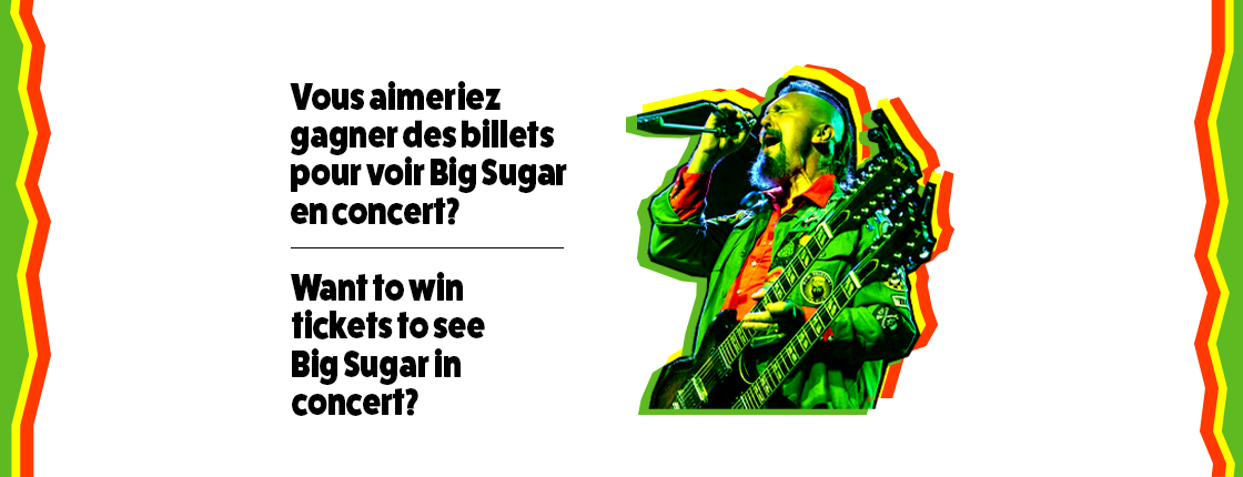 Win tickets to see Big Sugar and the grand prize of a Roland JC-40!