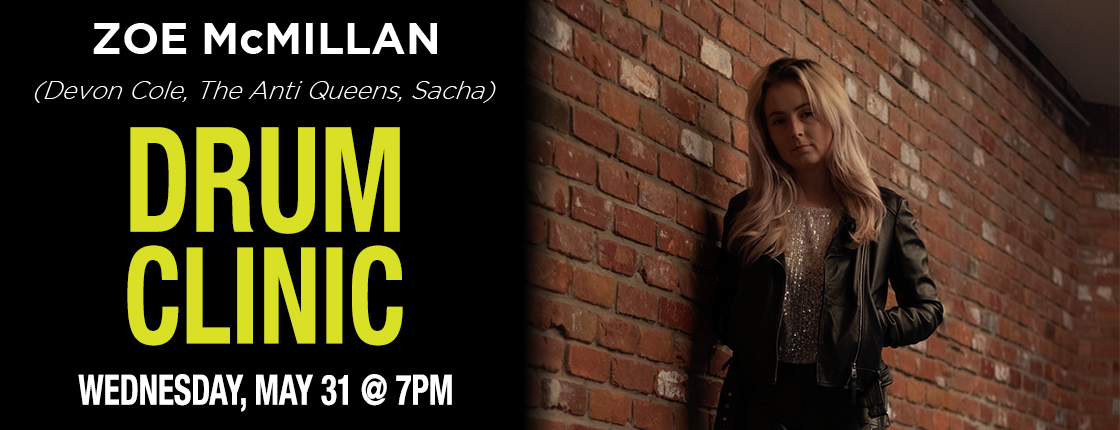 Free Drum Clinic with Zoe McMillan!