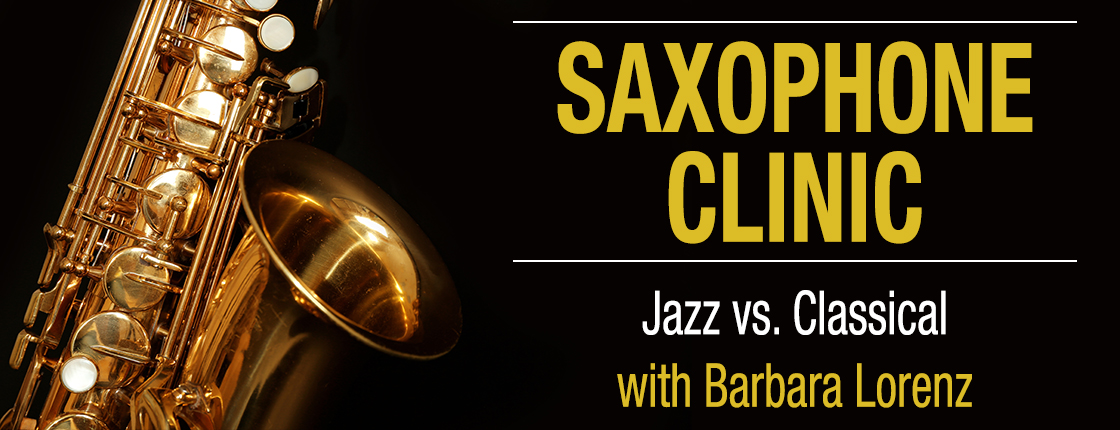 Free Saxophone Clinic with Barbara Lorenz!