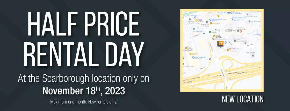 Half Price Rental Day - Scarborough!