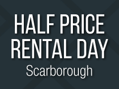 Half Price Rental Day - Scarborough!