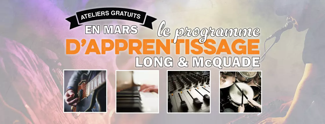 Programme dapprentissage Long & McQuade - Sherbrooke, QC