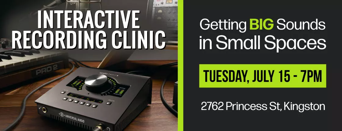 Free Universal Audio Recording Clinic - Kingston Free Universal Audio Recording Clinic - Kingston