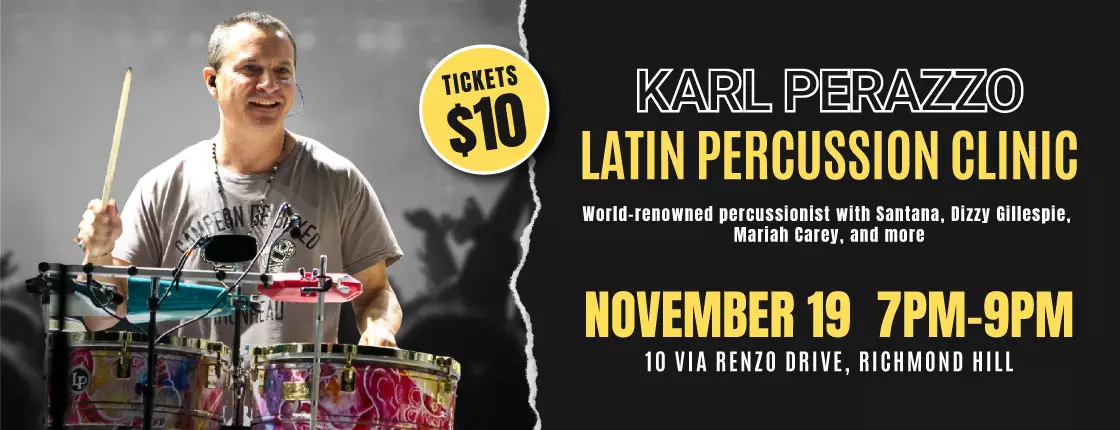 Latin Percussion Workshop with Karl Perazzo - Richmond Hill