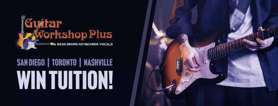 Win Free Tuition to Guitar Workshop Plus!