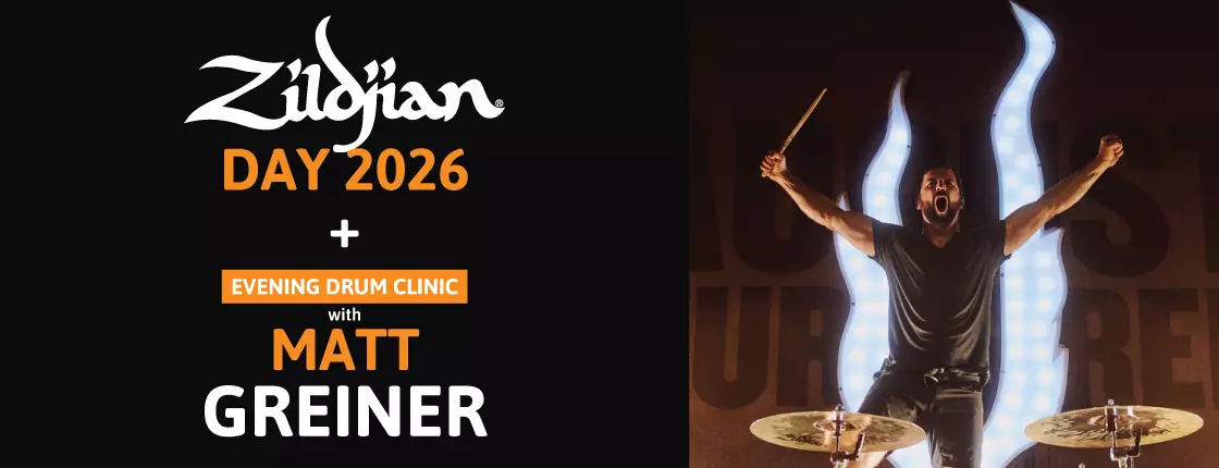 Zildjian Day + Evening Drum Clinic with Matt Greiner of August Burns Red - Richmond Hill