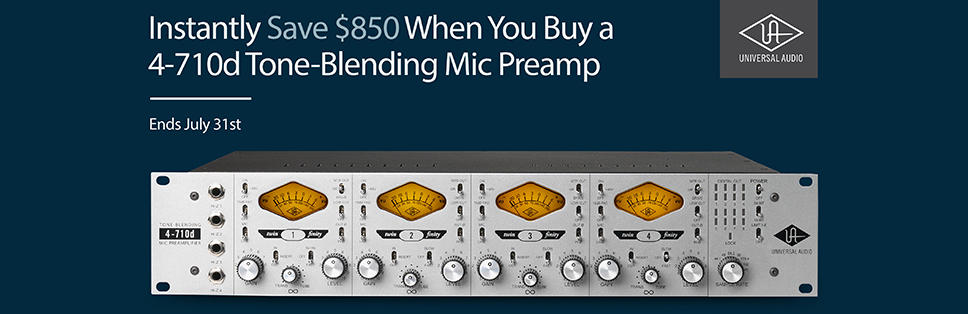 Instant Savings on a 4-710D Tone-Blending Preamp!