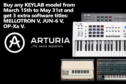 Buy any KEYLAB model and get 3 extra software titles!