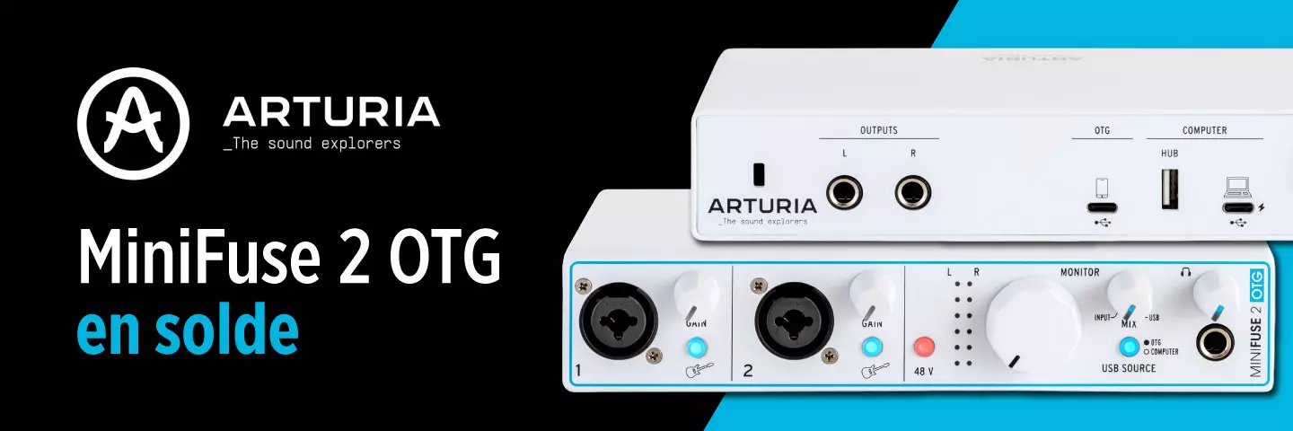 Arturia MiniFuse 2 OTG maintenant en solde!