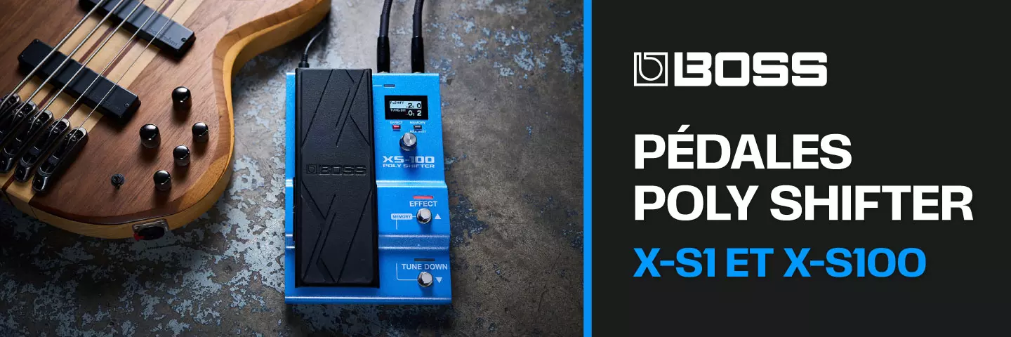 Dcouvrez les nouveaux modles Poly Shifter XS-1 et XS-100 de Boss