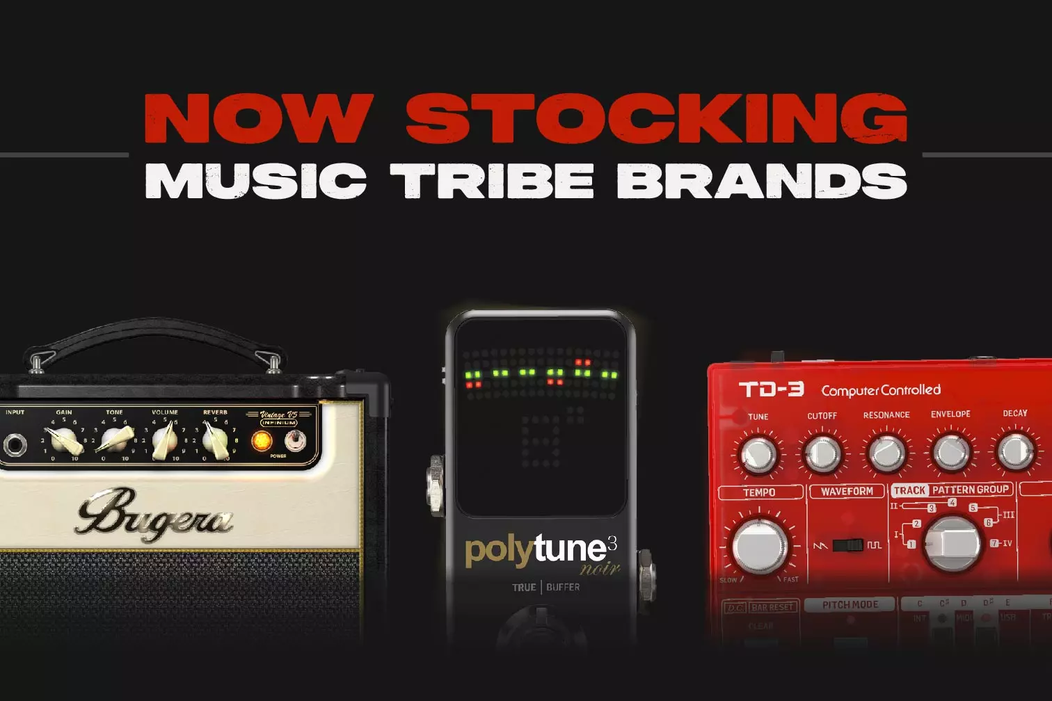 Now Stocking! Music Tribe Brands