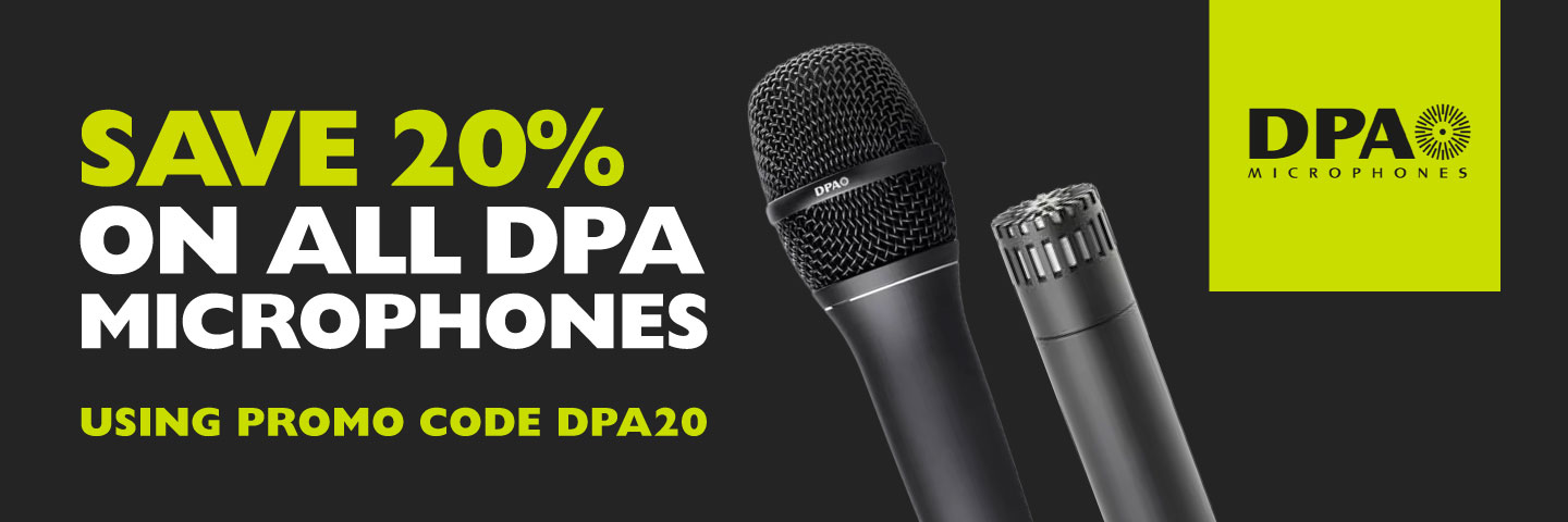 Save 20% on all DPA Microphones!