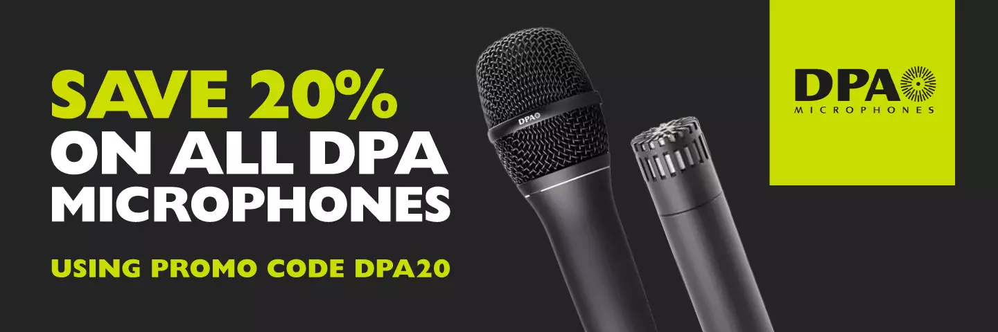 Save 20% on all DPA Microphones!