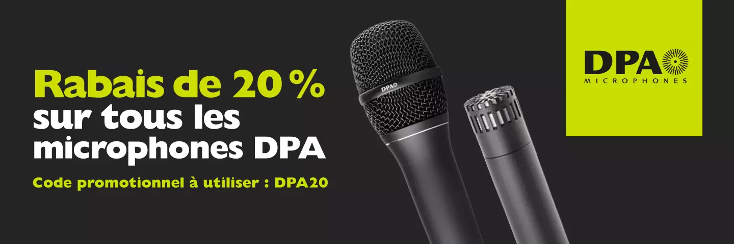 Profitez d�un rabais de 20 % sur tous les microphones DPA!