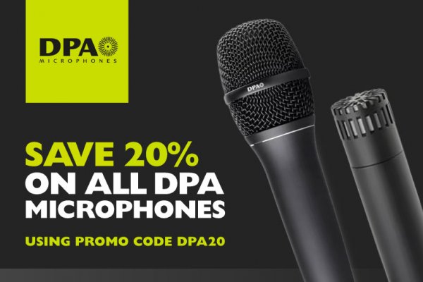 Save 20% on all DPA Microphones!