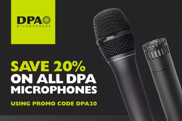 Save 20% on all DPA Microphones!