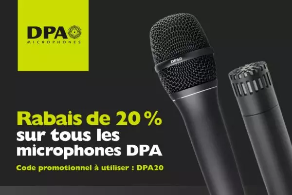Profitez d�un rabais de 20 % sur tous les microphones DPA!