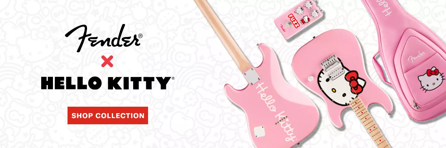 The New Fender x Hello Kitty Collection