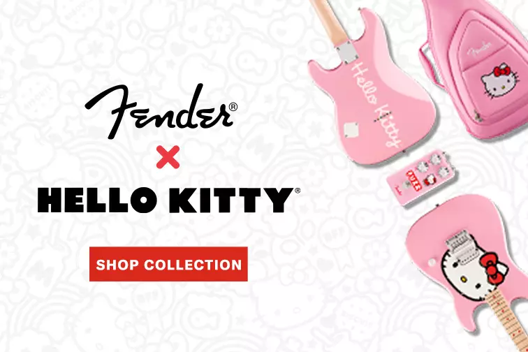 The New Fender x Hello Kitty Collection