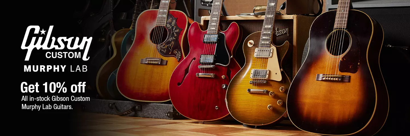 Get 10% off Gibson Custom Murphy Lab Guitars