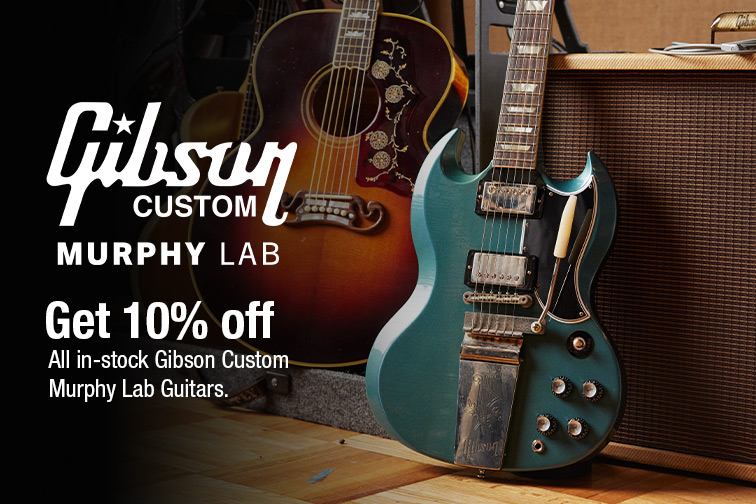 Get 10% off Gibson Custom Murphy Lab Guitars