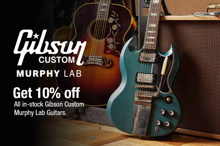 Get 10% off Gibson Custom Murphy Lab Guitars