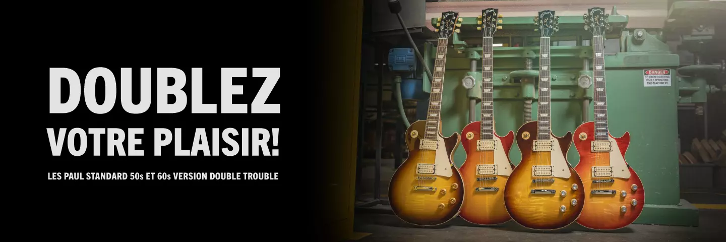Voici les nouvelles Les Paul Standard 50s et 60s « Double Trouble » en série limitée.