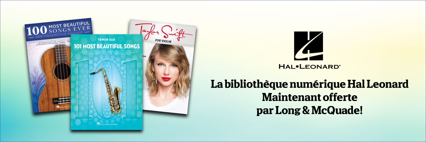 La biblioth�que num�rique compl�te de Hal Leonard est maintenant offerte par Long & McQuade