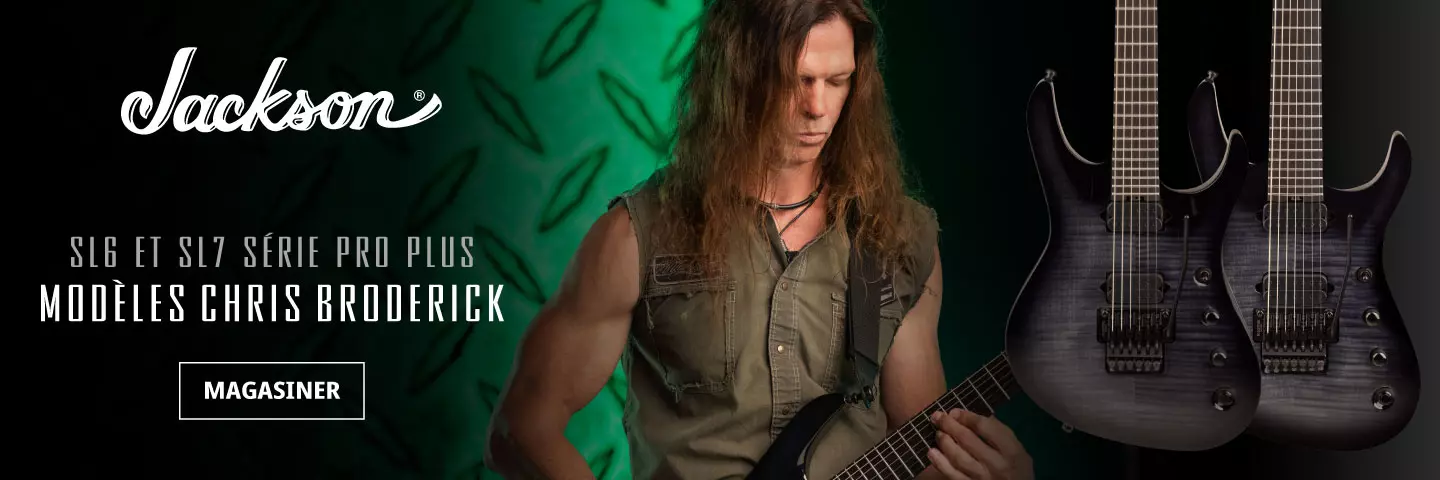 Chris Broderick pr�sente ses nouveaux mod�les Jackson Soloist de la s�rie Pro Plus