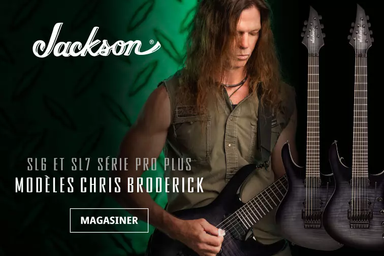 Chris Broderick pr�sente ses nouveaux mod�les Jackson Soloist de la s�rie Pro Plus