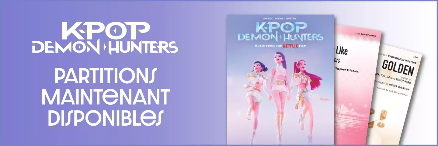 Procurez-vous les partitions de KPop Demon Hunters!