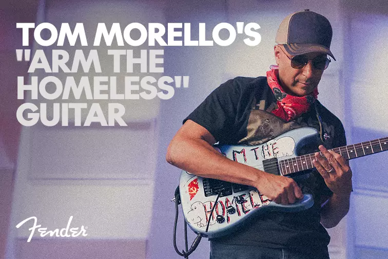 Fender Presents Tom Morello's "Arm The Homeless" Guitar