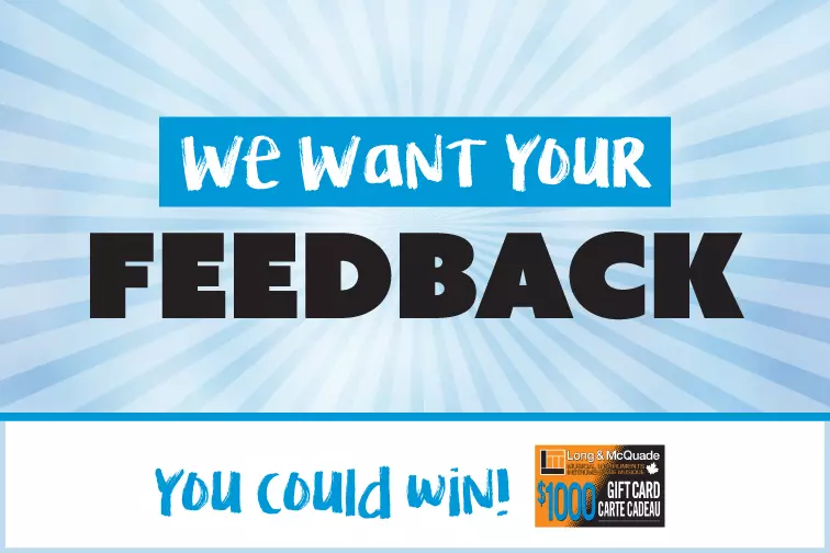 Share Your Opinion For Your Chance to WIN!