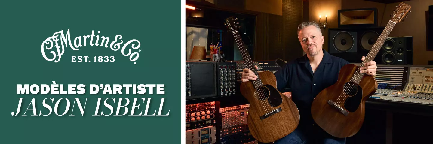 Martin prsente ses nouveaux modles folks crs en partenariat avec Jason Isbell