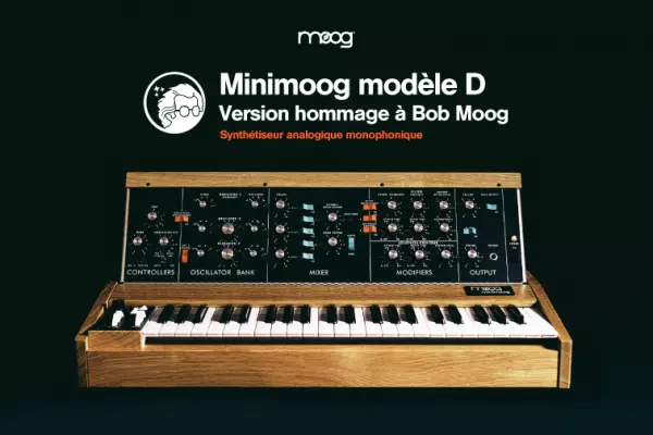 Voici le mod�le � hommage � Bob Moog � du Minimoog D