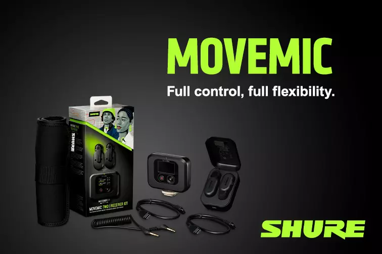 New! Shure MoveMic Wireless Microphones
