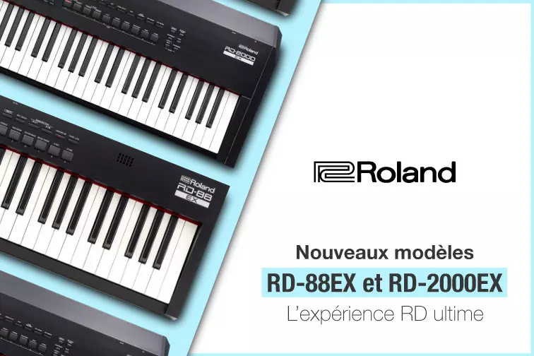 Nouveaux pianos de scne numriques RD-88EX et RD2000EX