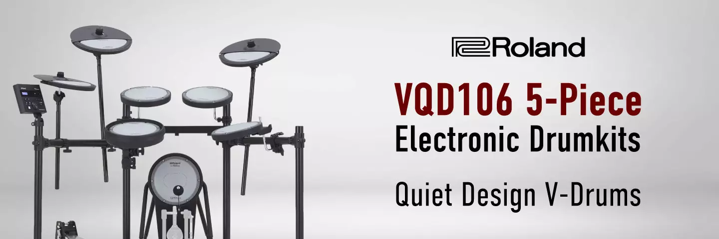 New! VQD106 5-Piece Quiet Design Electronic Drumkits