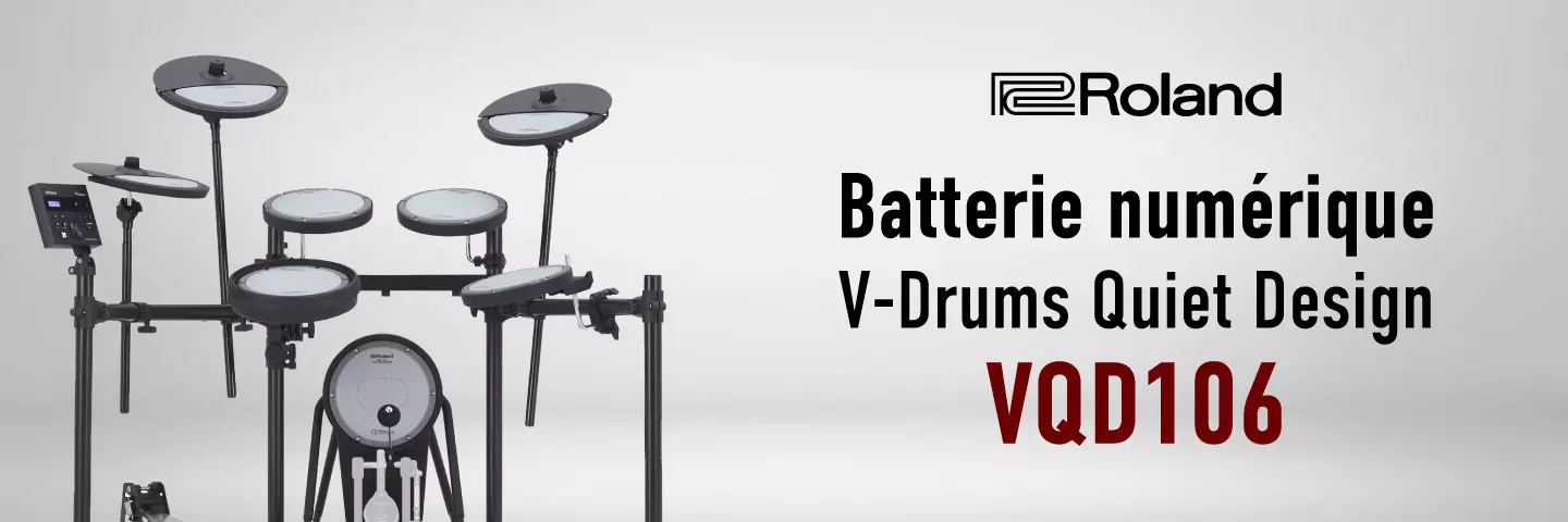 Nouveaut : batterie numrique V-Drums Quiet Design VQD106