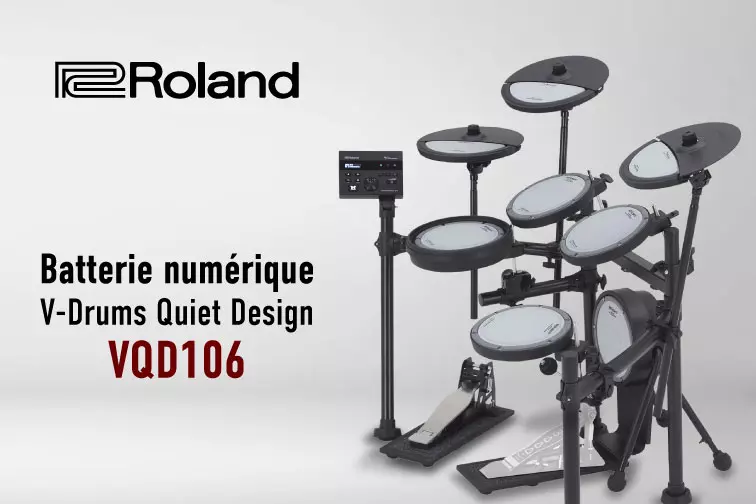 Nouveaut : batterie numrique V-Drums Quiet Design VQD106